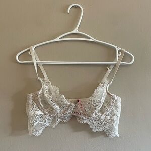 La SENZA DIVA Demi Scalloped Lace Ivory Underwire Bra 34B